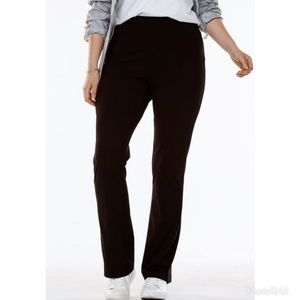 Woman within Stretch Cotton Bootcut Yoga Pant